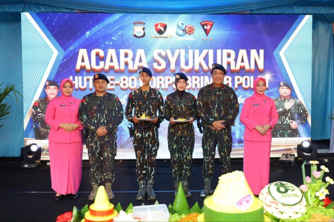 
 Kapolda Sulsel Hadiri Syukuran HUT Ke-80 Korps Brimob Polri di Makosat Brimob Polda Sulsel