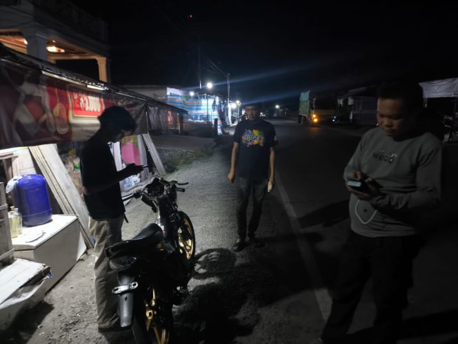 
 Patroli Malam Polsek Dua Boccoe, Amankan Satu Unit Motor Berknalpot Brong