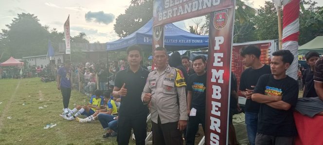 
 Jaga Sportivitas dan Keamanan, Bripka Muh. Tachdir Hadir Amankan Open Turnamen Mini Pembers Cup 2026