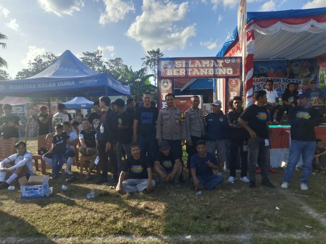 
 Polsek Tanete Riattang Hadir Jaga Kondusifitas Final Turnamen Mini Soccer Pembers Cup 2026