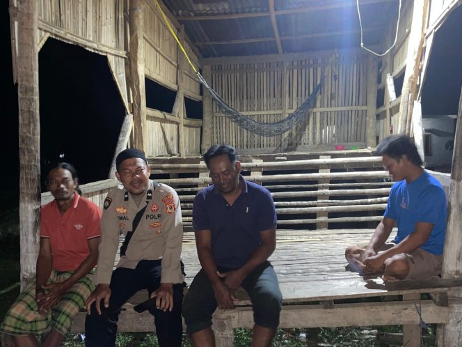 
 Pembinaan Satkamling, Aiptu Jamaluddin Rutin Kunjungi Poskamling