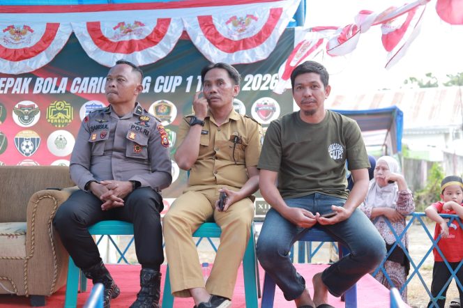 
 Wakapolsek Awangpone Pimpin Pengamanan Hari Pertama Turnamen Mini Soccer Carigading Cup I Tahun 2026