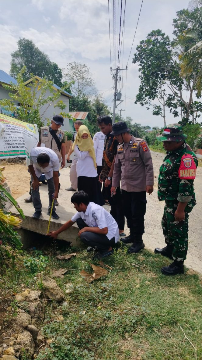 
 Polsek Awangpone  Monitoring dan Evaluasi Penggunaan Dana Desa Mappalo Ulaweng TA 2025
