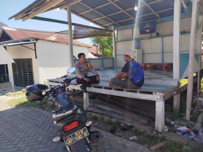 
 Aiptu Andi Rustan Lakukan Patroli dan Pantau Wilayah Binaannya