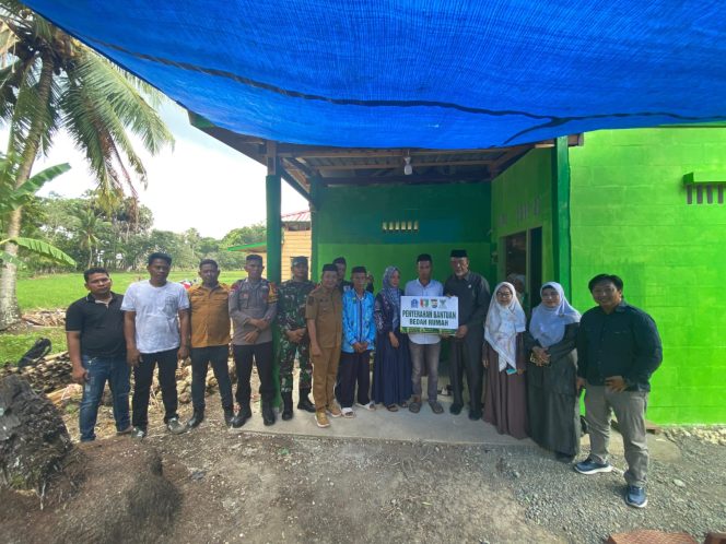 
 Bripka Idrus Hadiri Peresmian Rencana Tata Letak Bedah Rumah Warga
