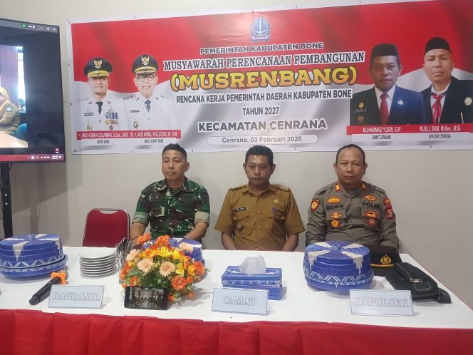 
 ‎Kapolsek Cenrana Hadiri Musrenbang RKPD Kabupaten Bone Tahun 2027