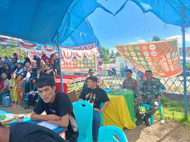 
 Personil Polsek Awangpone Giat Pengamanan Turnamen Mini Soccer Carigading Cup I Tahun 2026