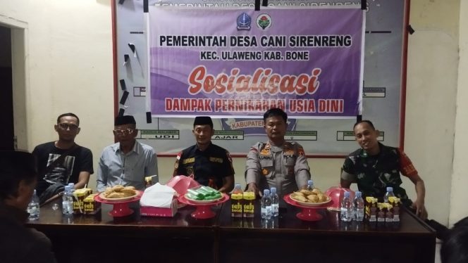 
 Kapolsek Ulaweng Hadiri Sosialisasi Dampak Pernikahan Usia Dini