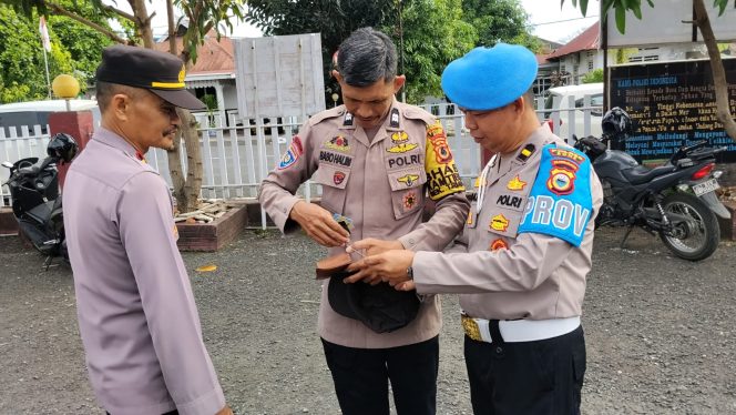 
 Wujudkan Disiplin dan Profesionalisme, Provos Polsek Tanete Riattang Laksanakan Gaktiblin