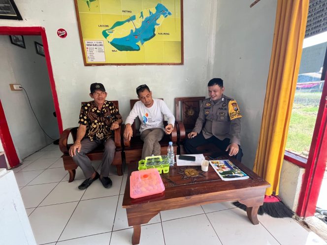 
 Bripka Saharuddin, Wujudkan Sinergitas Bersama Pemerintah Desa Melalui Kegiatan Sambang