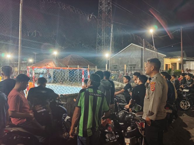 
 Malam Final Futsal Liga Ramadhan, Polsek Sibulue Perketat Pengamanan