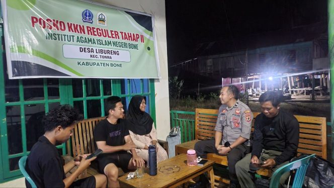 
 Aipda Jamal Kanit Binmas Lakukan DDS Untuk  Jaga Situasi Kamtibmas   ,Polsek Tonra , Polres Bone