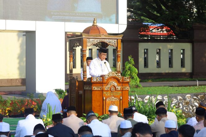 
 Sholat Idul Fitri 1447 H di Mapolda Sulsel, Wujud Kebersamaan Polri dan Masyarakat