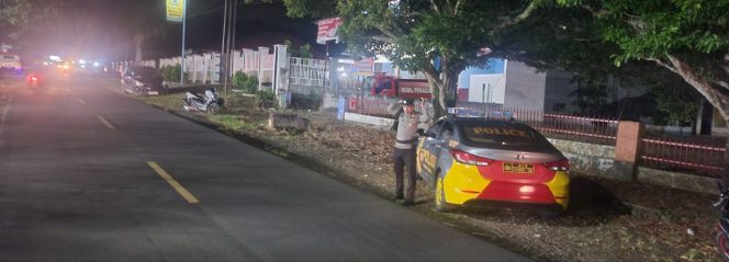 
 KA Jaga  Patroli Biru ,Malam Hari  Demi Jaga Situasi Kamtibmas Dan Bali  Polsek Tonra, Polres Bone