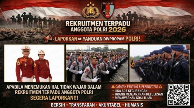 
 Melalui Yanduan Divpropam Polri, Polda Sulsel Perkuat Pengawasan Rekrutmen Anggota Polri 2026