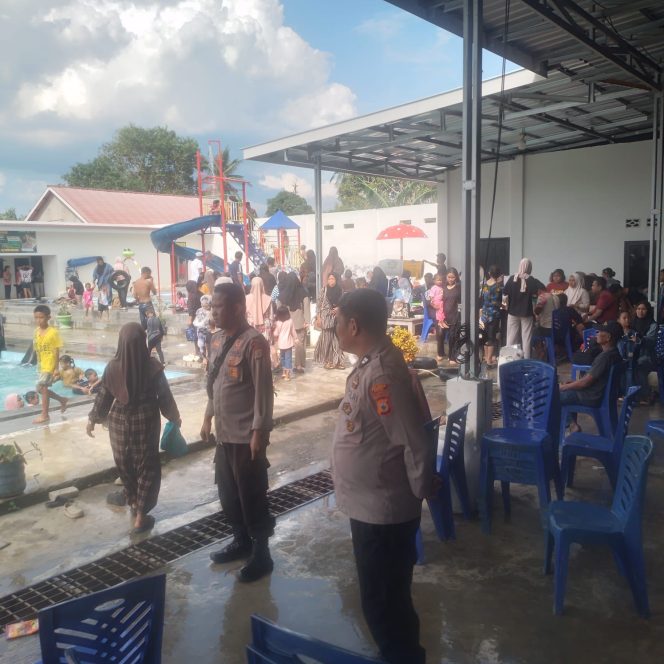 
 Pasca Lebaran, Polsek Tanete Riattang Tingkatkan Pengamanan di Tempat Wiasata Si 77e