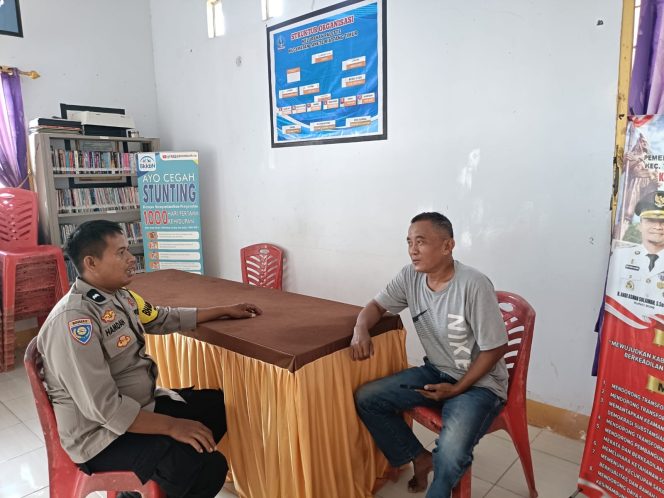 
 Aipda Hamdan Gencarkan Sambang di Wilayah Binaan, Bukti Kehadiran Polri di Tengah Masyarakat