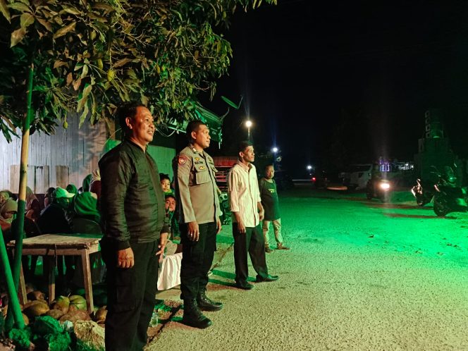 
 Aiptu H. Sulihim Pimpin Pengamanan Pastikan Pesta Warga Aman dan Kondusif