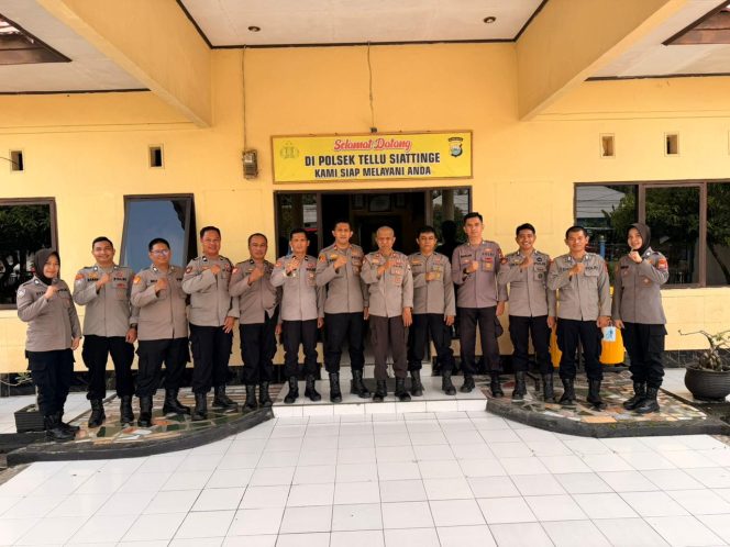 
 Bag Ren Polres Bone Lakukan Kunjungan Asistensi di Polsek Tellu Siattinge