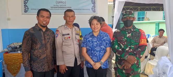 
 Bhabinkamtibmas Bripka Muh. Tachdir Hadiri Peresmian dan Launching Titik II Dapur Bergizi SPPG Kelurahan Macanang