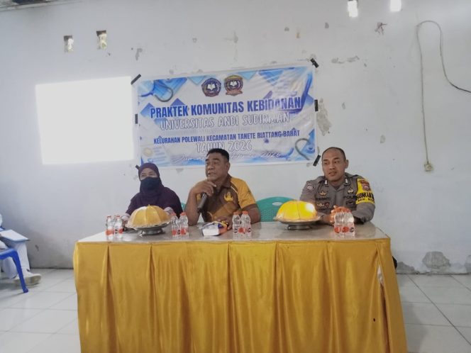 
 Bhabinkamtibmas Hadiri Musyawarah Masyarakat Desa (MMD II), Dukung Kegiatan Praktek Komunitas Kebidanan di Kelurahan Polewali