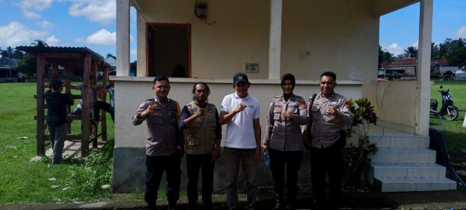 
 Kunjungan Sat Binmas Polres Bone, Mengecek Pos Satkamling Binaan Polsek Tellu Siattinge