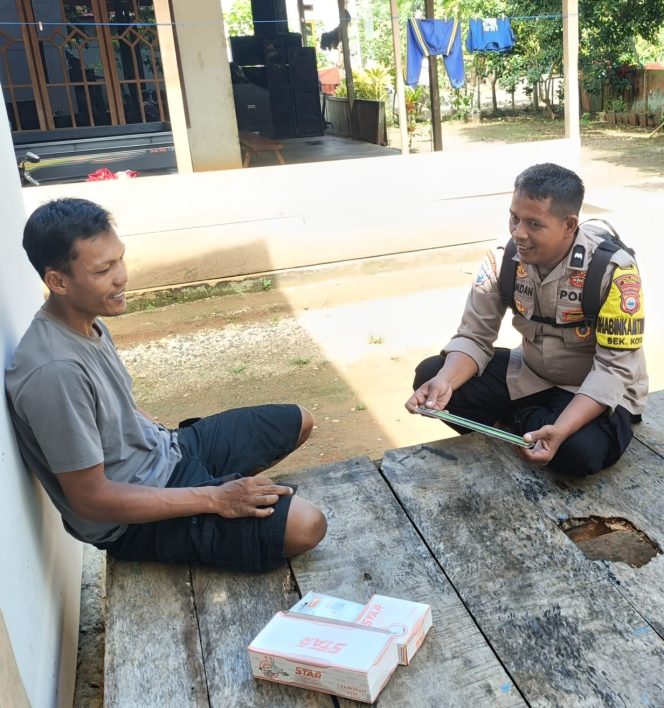 
 Ujung Tombak Kepolisian di Wilayah, Aipda Hamdan Intens Bangun Sinergi dengan Warga