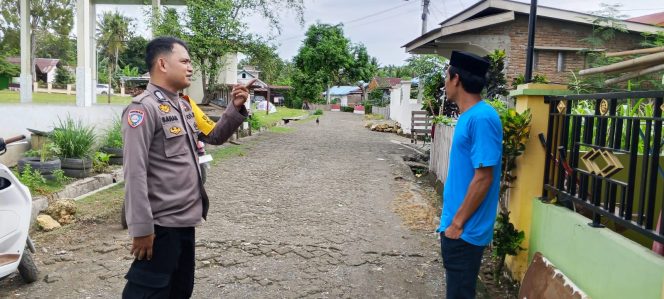 
 Ingin Bertemu Langsung Dengan Warga, Bhabinkamtibmas ini Lakukan Sambang Rutin