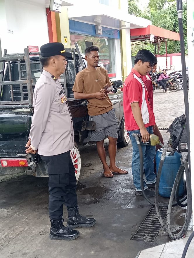
 Polsek Mare Cek Ketersediaan dan Distribusi BBM, Stok Dipastikan Aman
