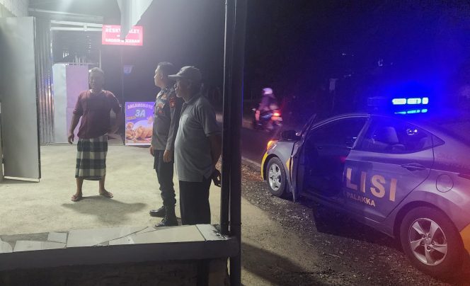 
 ‎Patroli Biru Personil Polsek Palakka Pastikan Kamtibmas Tetap Kondusif