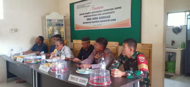 
 Kapolsek Ulaweng Hadiri Kegiatan Penetapan DPMS di Desa Lilina Ajangale