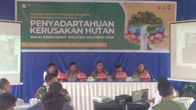 
 Kapolsek Ulaweng Hadir dalam Kegiatan Penyadartahuan Kerusakan Hutan di Desa Cani Sirenreng