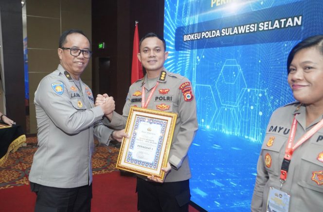 
 Borong Penghargaan Nasional, Bidkeu Polda Sulsel Raih Peringkat 1 IKPA Terbaik TA 2025 dari Kapuskeu Polri