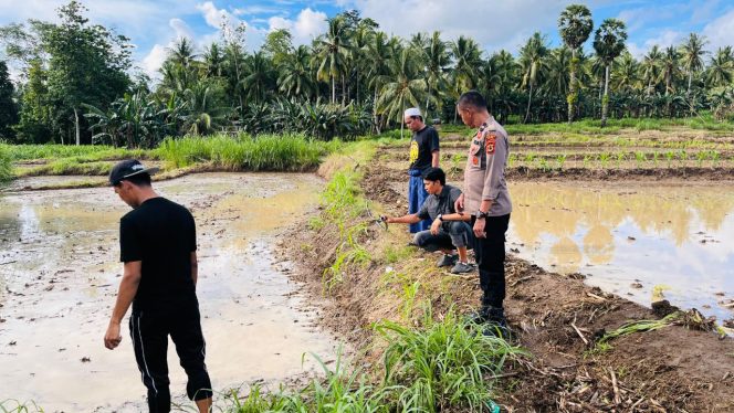 
 ‎Berikan Pelayanan Terbaik, Personil Polsek Palakka Datangi TKP Pencurian Mesin Air di Desa Usa  ‎