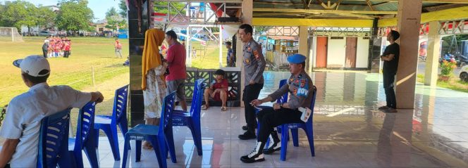 
 Kanit Provam Aipda Jumadi Lakukan Mediasi, Polsek Tonra, Polres Bone