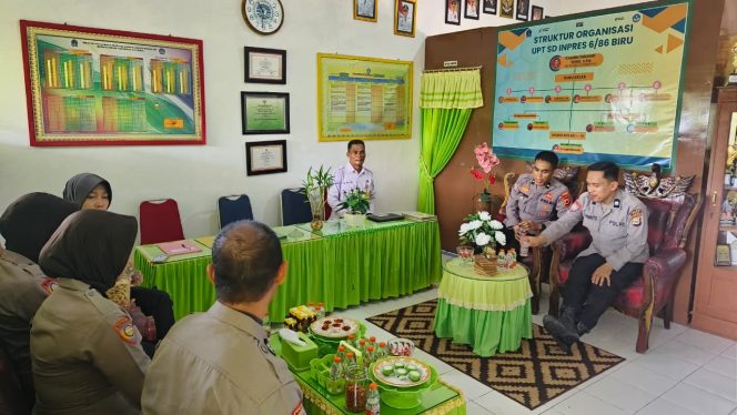 
 Sat Binmas Polres Bone Koordinasi dengan Pihak Sekolah untuk Penyuluhan Bahaya Narkoba