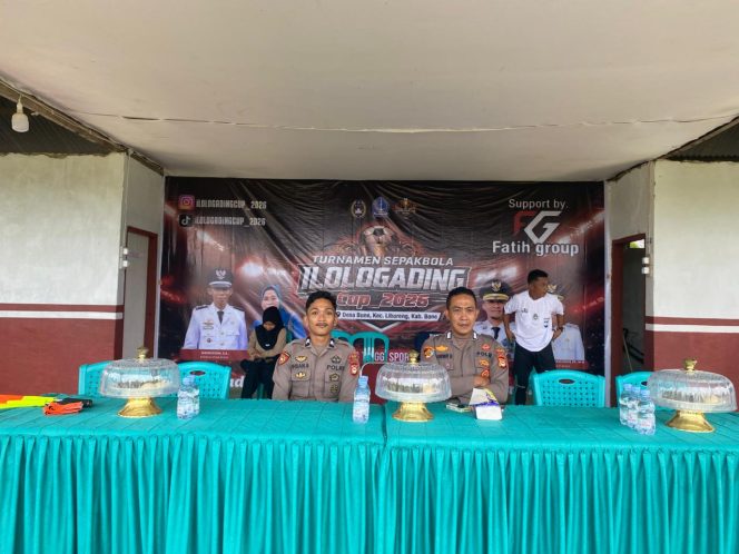
 POLSEK LIBURENG LAKSANAKAN PENGAMANAN TURNAMEN SEPAK BOLA ILOLOGADING CUP I TAHUN 2026