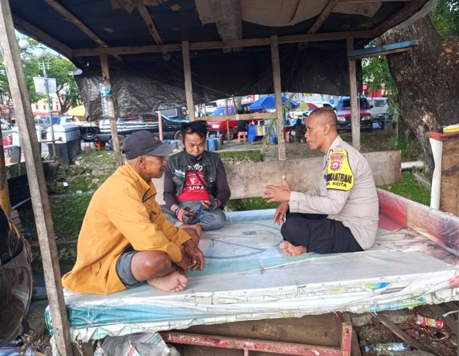
 Bripka Muh. Tachdir Perkuat Kemitraan Kamtibmas Bersama Komunitas Ojek Macege