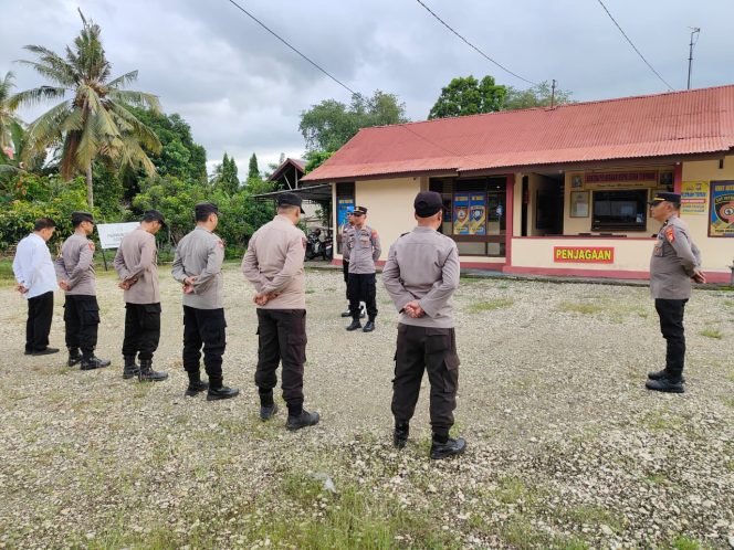 
 Kapolsek Awangpone Perintahkan Personel Tingkatkan Pemantauan Wilayah Antisipasi Dampak Curah Hujan Tinggi