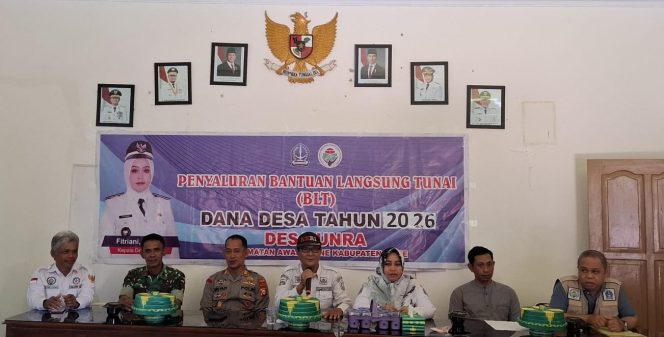 
 Kapolsek Awangpone Hadiri Penyaluran BLT Dana Desa Unra Bulan Juni Tahun 2026