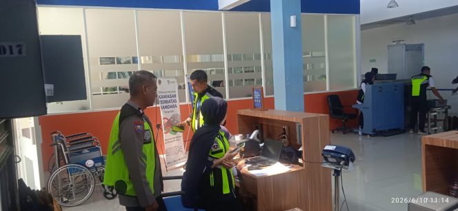 
 Polsek Awangpone Pemantauan Pesawat ATR Fly Jaya Pada Hari Rabu Pekan Kedua Juni 2026