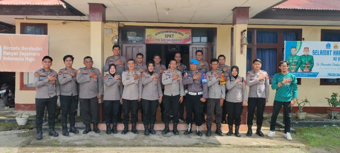 
 Bag SDM Polres Bone Laksanakan Asistensi di Polsek Salomekko