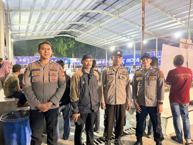 
 Pengamanan Maksimal, Polsek Tanete Riattang Kawal Turnamen Bola Voli Beramal Cup 2026