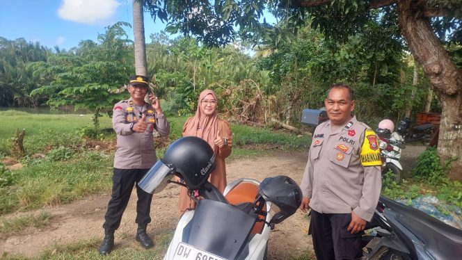 
 ‎Wakapolsek Awangpone Bersama Bhabinkamtibmas Pastikan Kesiapan Rehabilitasi Jembatan Gantung di Desa Kading