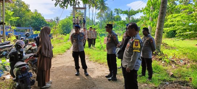 
 ‎Wakapolsek Awangpone Hadiri Kegiatan Rehabilitasi Jembatan Gantung di Desa Kading