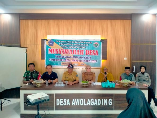 
 ‎Polsek Awangpone Musyawarah RKPDDes 2027 Bahas Arah Pembangunan Desa Awolagading