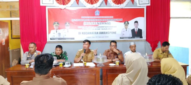 
 ‎Kapolsek Awangpone Hadiri Rapat Koordinasi Pembentukan Panitia Peringatan HUT Ke-81 Kemerdekaan RI Tingkat Kecamatan
