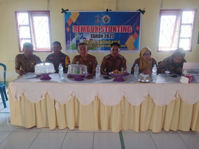 
 ‎Bhabinkamtibmas Polsek Cenrana Hadiri Rembuk Stunting Di Desa Lebongnge