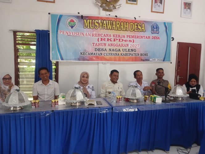 
 ‎Bhabinkamtibmas Polsek Cenrana Hadiri Musdes Penyusunan RKPDes Di Desa Nagauleng