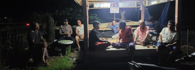 
 Jaga Situasi Kamtibmas Aiptu Jamal Lakukan DDS ,Polsek Tonra , Polres Bone